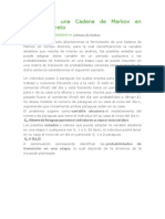 Ejemplo de Una Cadena de Markov en Tiempo Discreto