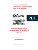 Propuesta de Creación Del Distrito Motor de Desarrollo