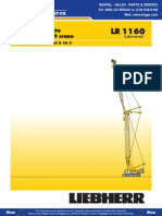 Liebherr LR1160 Crane Chart