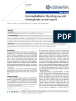 A Rare Case of Abnormal Uterine Bleeding Caused by Cavernous Hemangioma: A Case Report