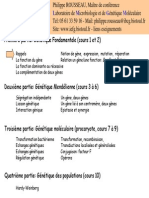 Cours - de - Genetique Licence 2 ROUSSEAU