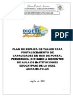 Plan para Réplica de Taller PERUEDUCA