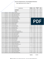 AurangabadSrClerk Non Selected List