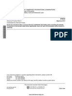 University of Cambridge International Examinations General Certificate of Education Advanced Subsidiary Level and Advanced Level