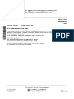 University of Cambridge International Examinations General Certificate of Education Advanced Subsidiary Level