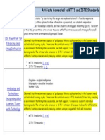 Pedagogical-Artifacts Connected To MTTS and ISTE Standards