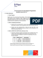 Scholarship and Fee Concession For FD Programme