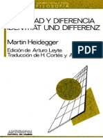 Heidegger - Identidad y Diferencia