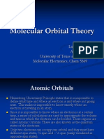 Molecular Orbital Theory: Luis Bonilla Abel Perez University of Texas at El Paso Molecular Electronics, Chem 5369