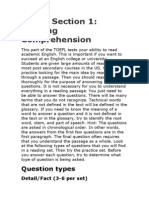 TOEFL Questions Types