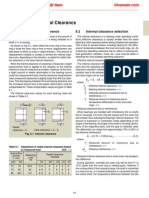 Internal Bearing Cleardssance