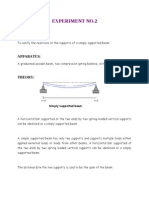 2.simply Supported Beam - IC 2 (Exp-2)