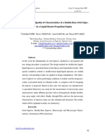 Experimental Investigation of Characteristics of A Double-Base Swirl Injec-Tor in A Liquid Rocket Propellant Engine