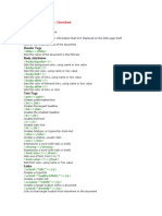 HTML Cheat Sheet