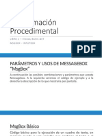 Programación Procedimental Unidad 3 MsgBox