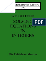 Gelfond Solving Equations in Integers