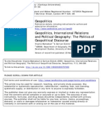 Geopolitics: To Cite This Article: Virginie Mamadouh & Gertjan Dijkink (2006) : Geopolitics, International Relations