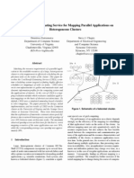 A Cost Benefit Estimating Service For Mapping Parallel Applications On Heterogeneous Clusters