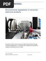 Environmental Assessment of Consumer Electronic Products