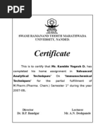 Second Certificate