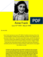 Anne Frank Powerpoint World History 1