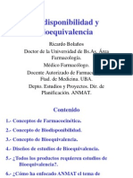 Biodisponibilidad y Bioequivalencia