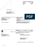 International Package Services Invoice