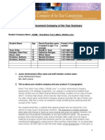 2013 JA Company Summary Template