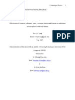 Effectiveness of Computer Laboratory Based E-Learning Instructional Program On Addressing Misconceptions in Projectile Motion