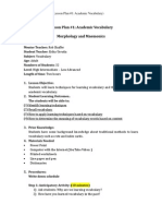 Lesson Plan 1 Vocab Mnemonics and Prefixes