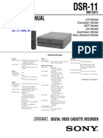 Sony DSR-11 Service (Repair) Manual