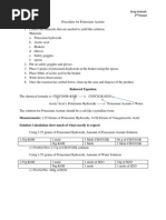 Procedure For Potassium Acetate