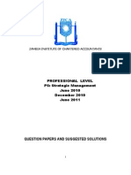 Q and As-Strategic Management-June 2010 Dec 2010 and June 2011