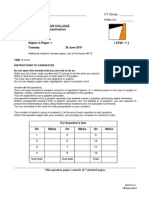 PJC JC 2 H2 Maths 2011 Mid Year Exam Question Paper 1