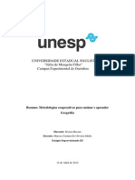 Metodologias Cooperativas para Ensinar e Aprender Geográfia