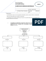 Prueba Mixta de Ciencias Naturales 6° Unidad 1