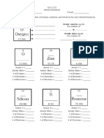 Atoms Worksheet