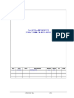 Calculation Note For Control Building - Rev A1