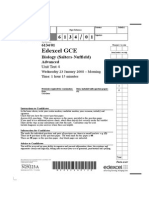 All Biology Past Papers: Edexcel