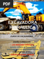 Curso Familiarizacion Operacion Mantenimiento Excavadora PDF