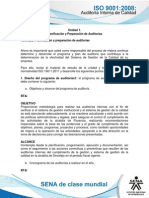 Actividad de Aprendizaje Unidad 2 - Planeacion y Programacion de Auditorias