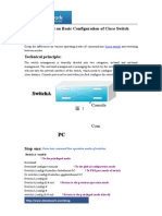 Experiment On Basic Configuration of Cisco Switch