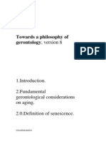 Towards A Philosophy of Gerontology