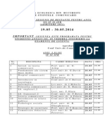 Important: Programarea Sesiunii de Restante Pentru Anul Iii If Si Ifr (ADMITERE 2011)