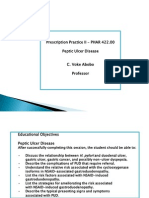 Prescription Practice II - PHAR 422.00 Peptic Ulcer Disease C. Voke Abobo Professor