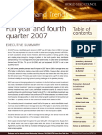 Full Year and Fourth Quarter 2007: Gold Demand Trends