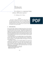 Multiple Periodic Solutions To A Suspension Bridge Ordinary Differential Equation