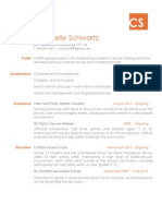 Chantelle Schwartz Resume