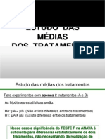 Testes de Comparação de Médias