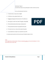 Exercise On Conditional Sentences Type 1